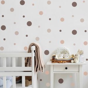 Adesivo de Parede Quarto Infantil Bolinhas Várias Cores 150 un