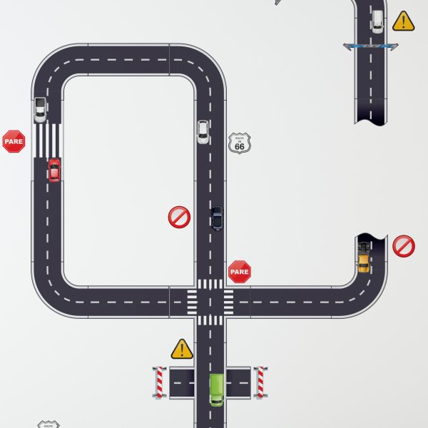 Adesivo de Parede Quarto Infantil Ruas e Carros - Imagem 4