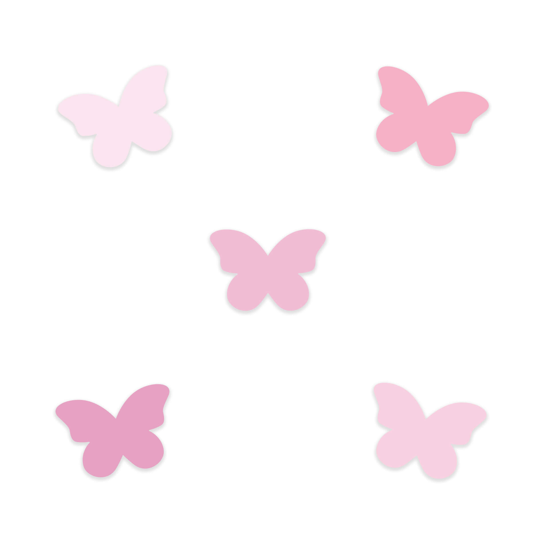 Adesivo de Parede Borboletas Rosa Menina Quarto Infantil - Imagem 3