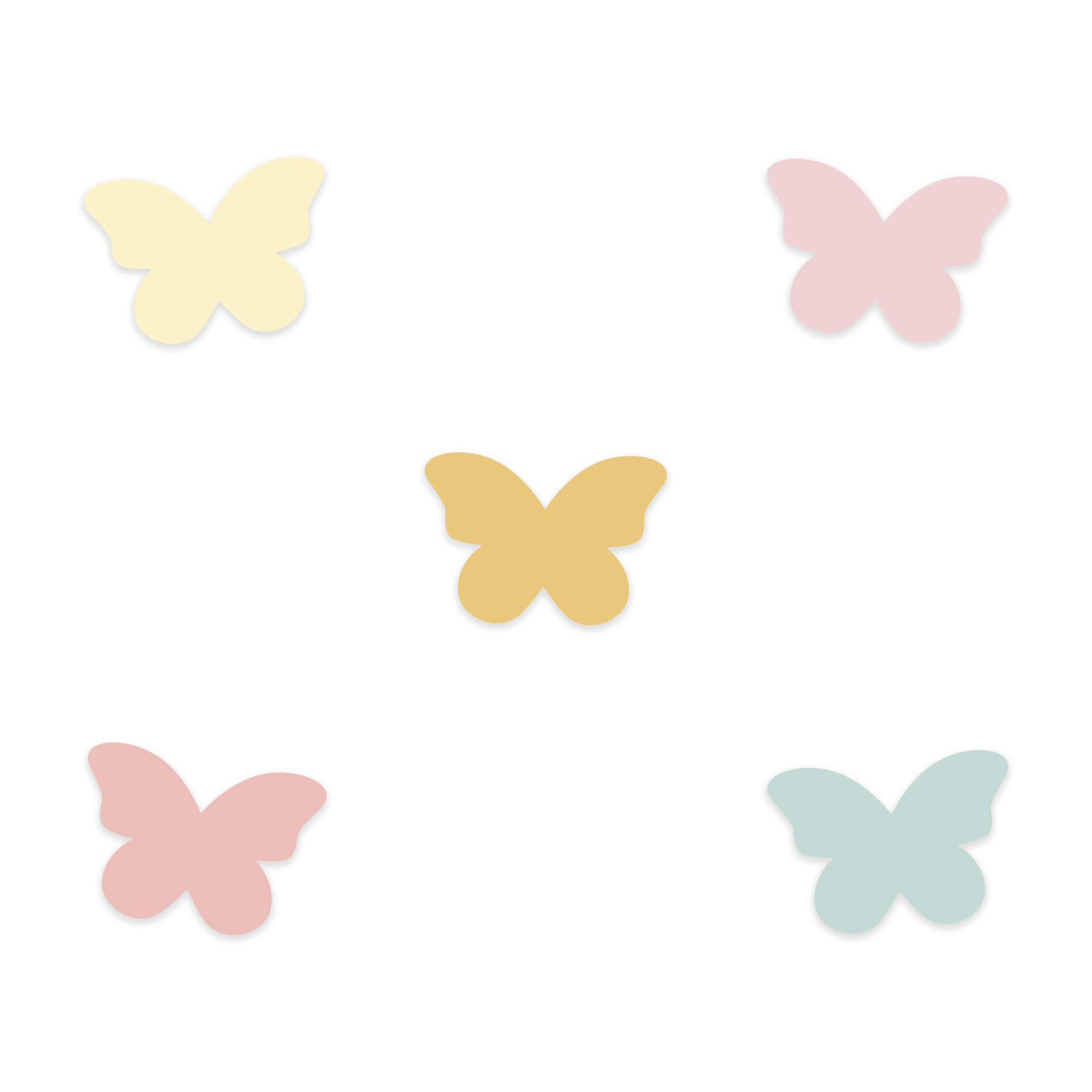 Adesivo de Parede Borboletas Menina Quarto Infantil Colorido - Imagem 3
