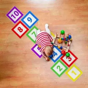 Adesivo para Piso de Amarelinha