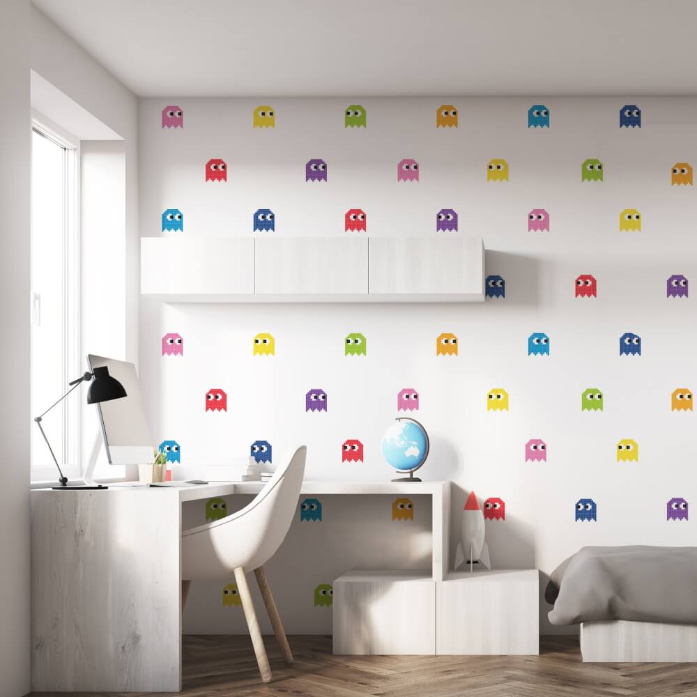 Adesivo Parede Video Game Pac Man 54un