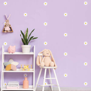 Adesivo de Parede Infantil Jardim de Margaridas