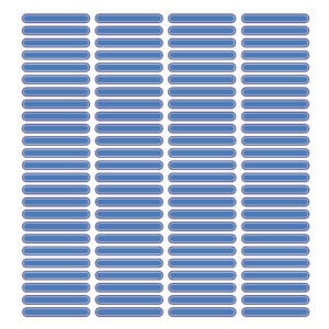 Etiqueta Escolar Personalizada de Lápis Tons de Azul 100 Unidades