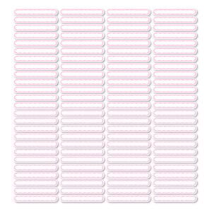 Etiqueta Escolar Personalizada de Lápis Branco e Rosa 100 Unidades