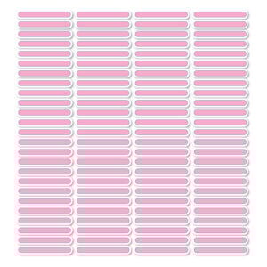 Etiqueta Escolar Rosa e Lilás Personalizada de Lápis 100 Unidades