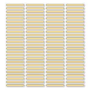 Etiqueta Escolar Personalizada de Lápis Amarelo e Preto 100 Unidades