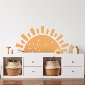 Adesivo de Parede Sol para Quarto Infantil e Bebê 54x109cm
