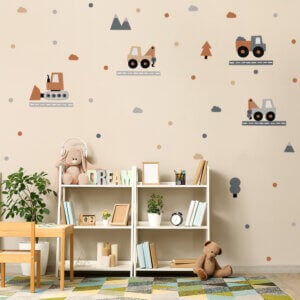 Adesivo de Parede Carrinhos Guincho Quarto Menino Infantil