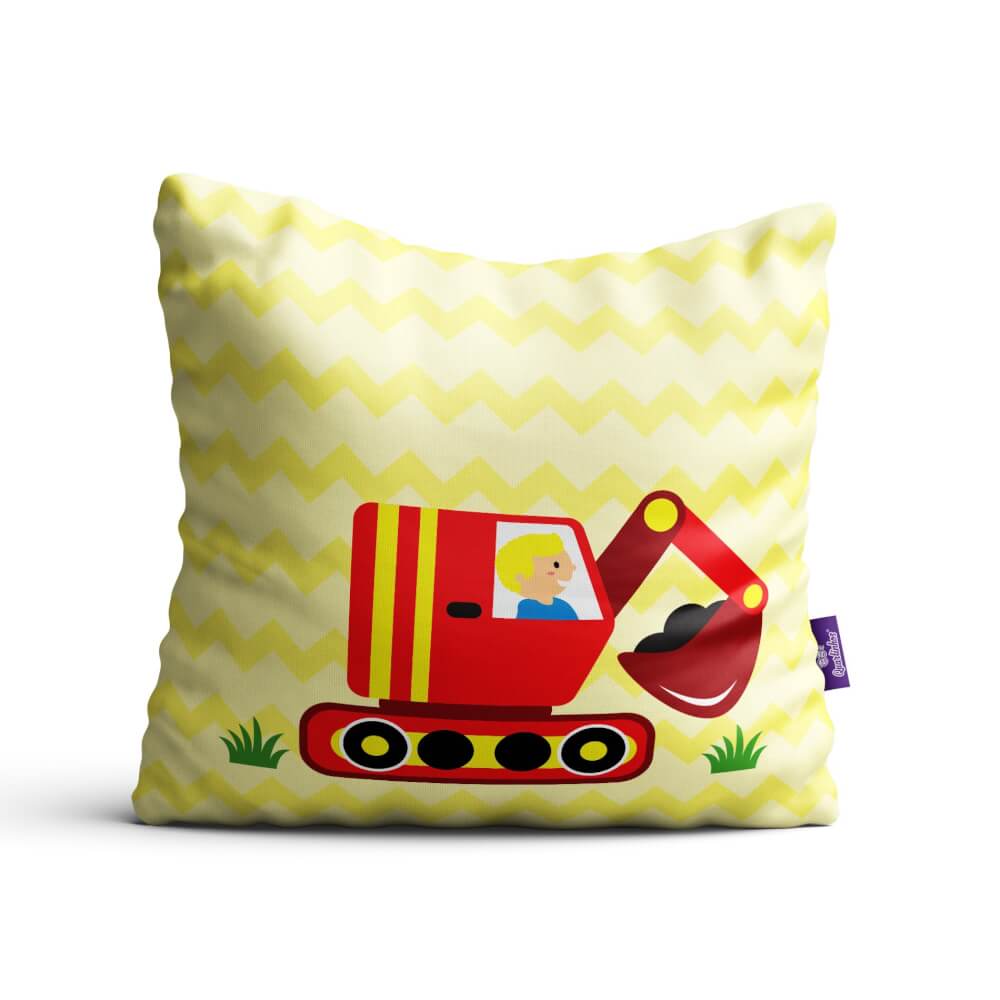 Almofada Infantil Menino Carros na Cidade Kit 4un 35x35cm - Imagem 6