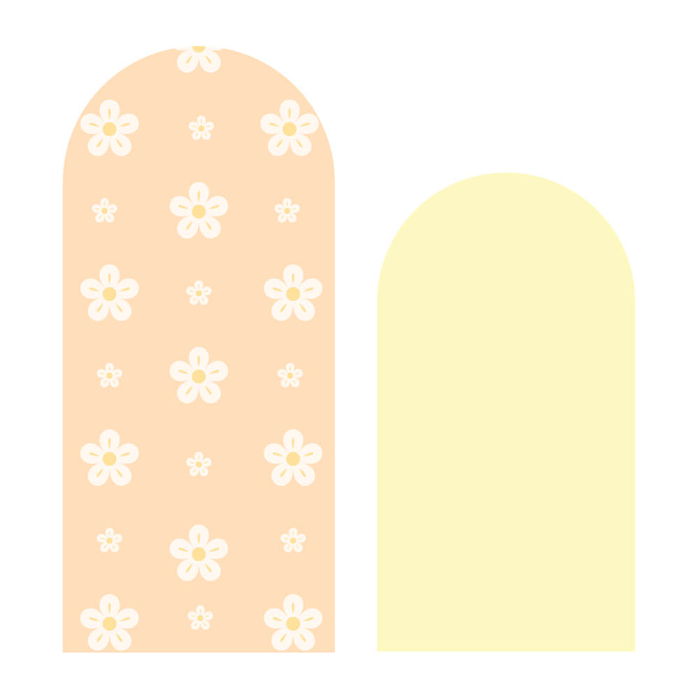 Adesivo de Parede de Arco com Flores Amarelo e Laranja - Imagem 2