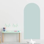 Adesivo de Parede Infantil Arco Verde Azulado 54x120cm