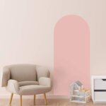 Adesivo de Parede Infantil Arco Minimalista Rosa 54x120 cm