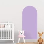 Adesivo de Parede Infantil Arco Minimalista Lilás 54x120cm