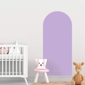 Adesivo de Parede Infantil Arco Minimalista Lilás 54x120cm