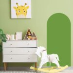 Adesivo de Parede Infantil Arco Verde Decoração de Quarto 54x120cm
