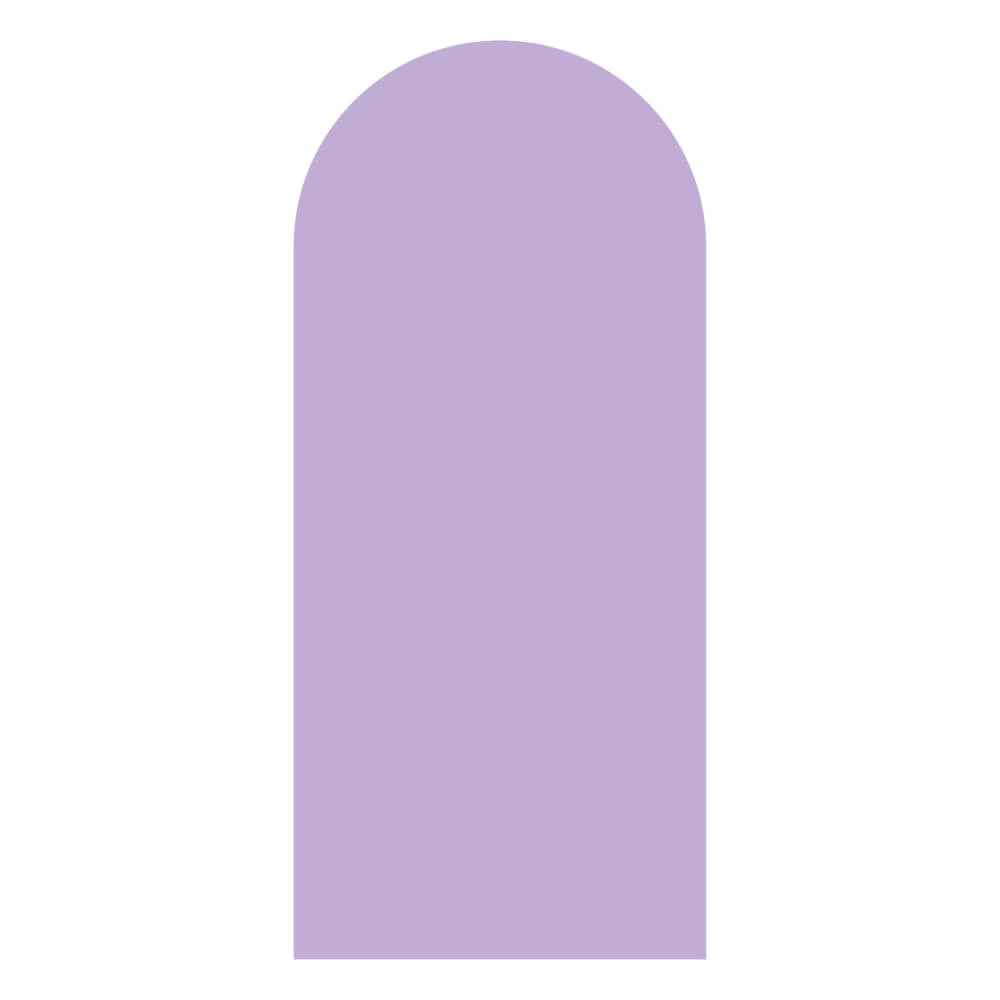 Adesivo de Parede Infantil Arco Minimalista Lilás 54x120cm - Imagem 3