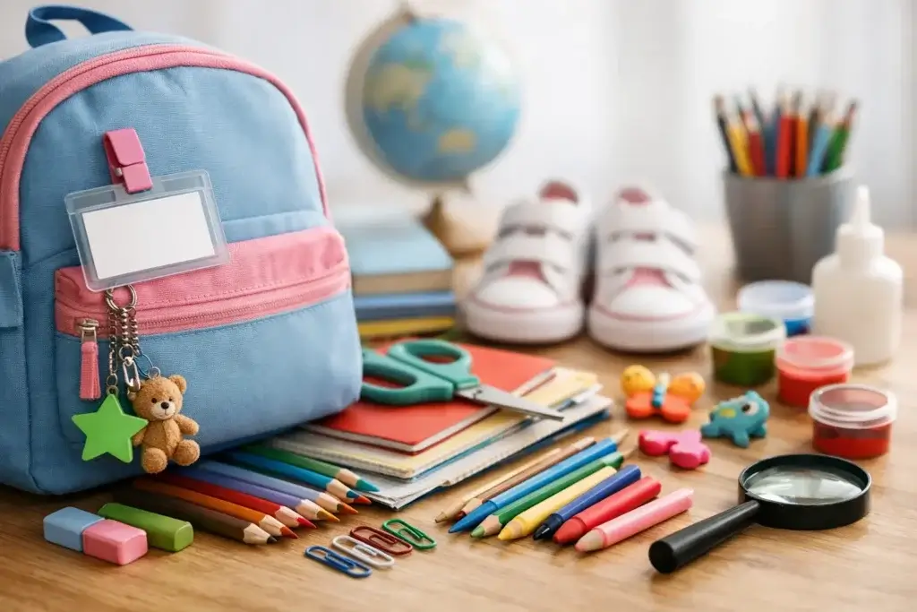 Como identificar material escolar infantil