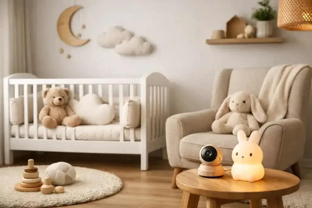Decoração segura para quarto de bebê