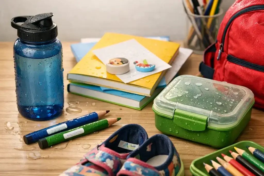 Etiquetas escolares personalizadas à prova d’água