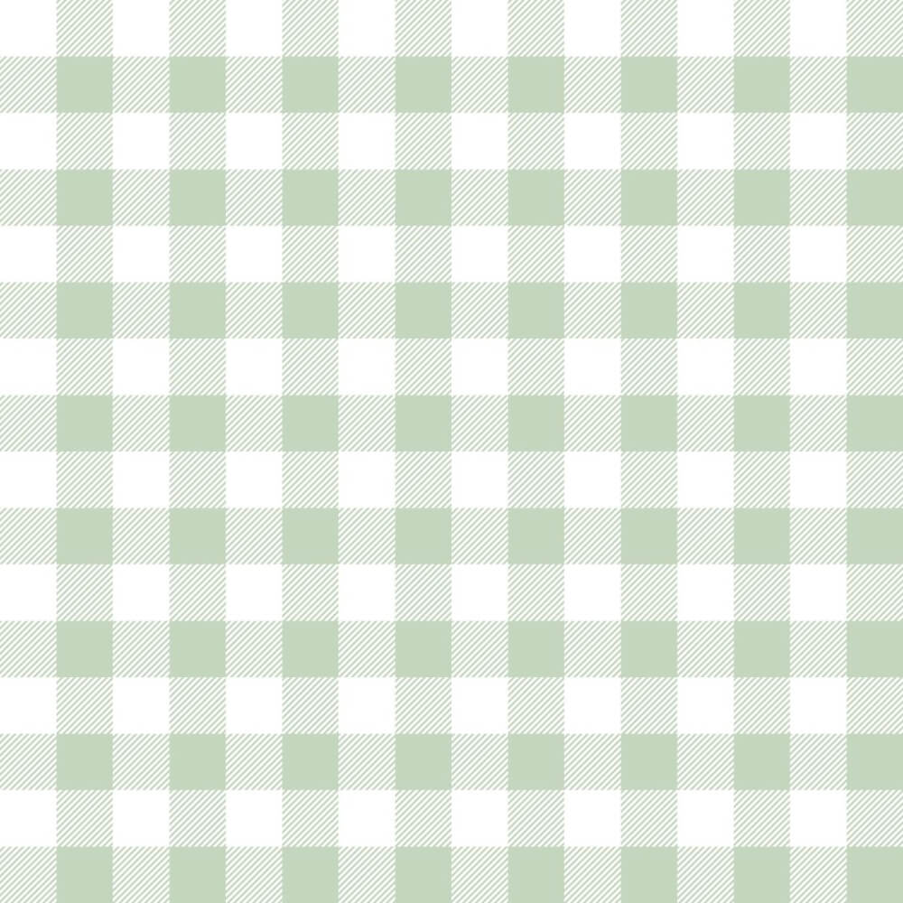 Papel de Parede Xadrez Verde 2,7x0,57m - Imagem 3