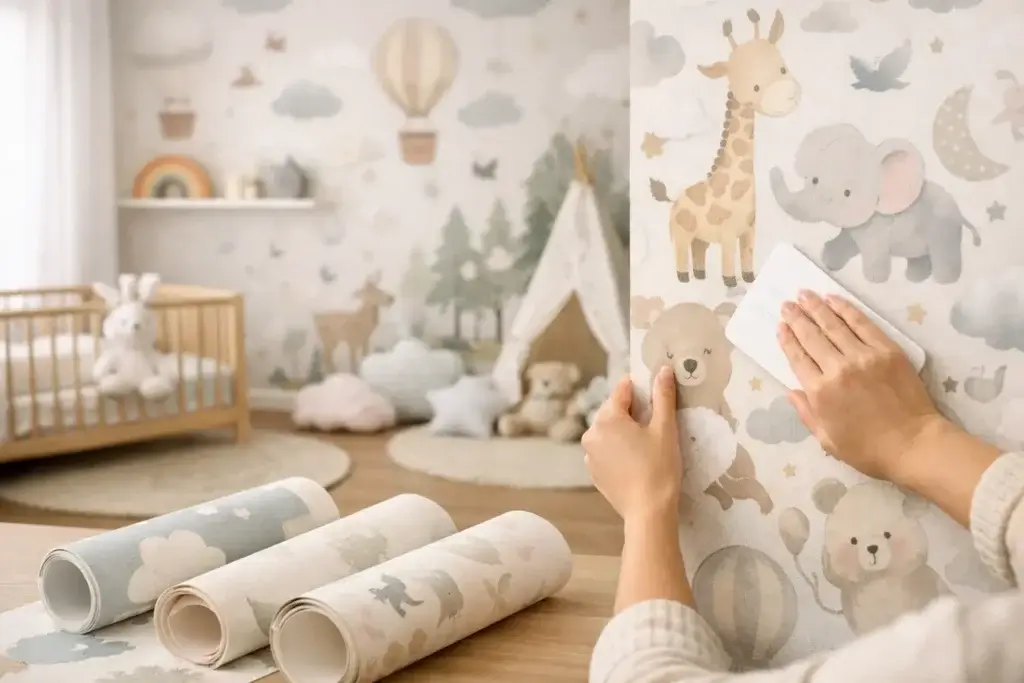 Guia completo de papel de parede infantil