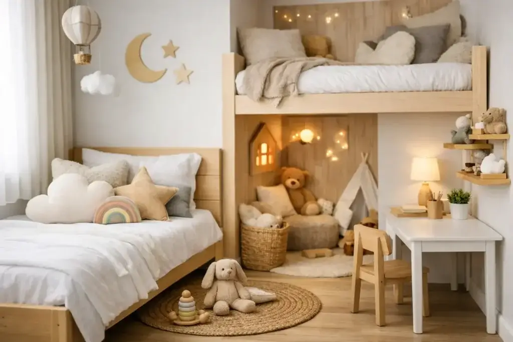 Transformação de quarto pequeno infantil fácil