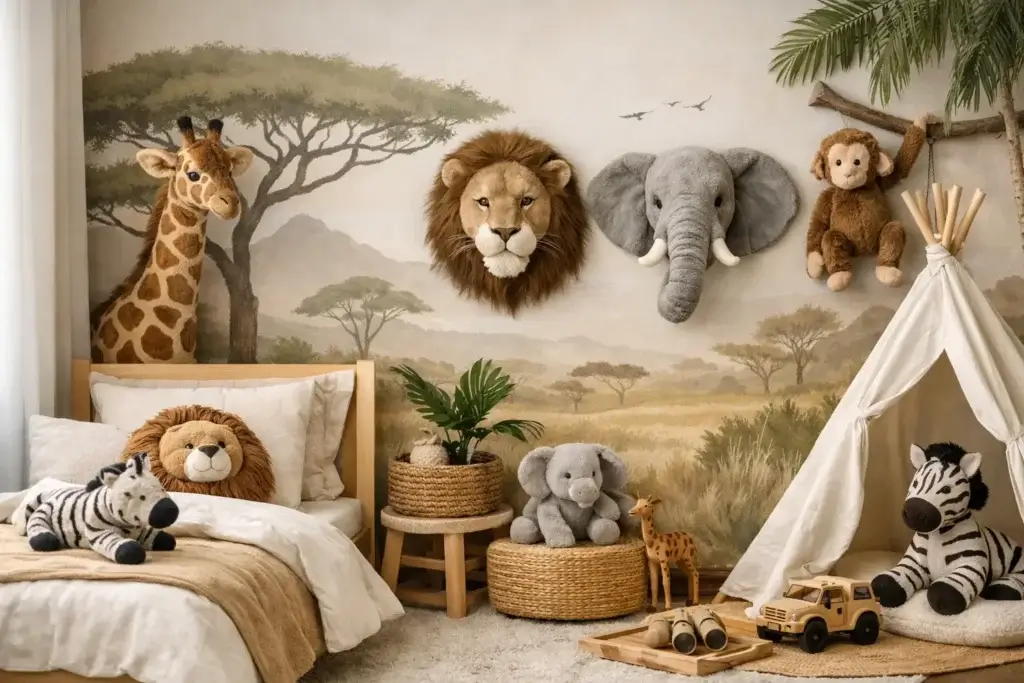 Como montar parede safari infantil sem reforma