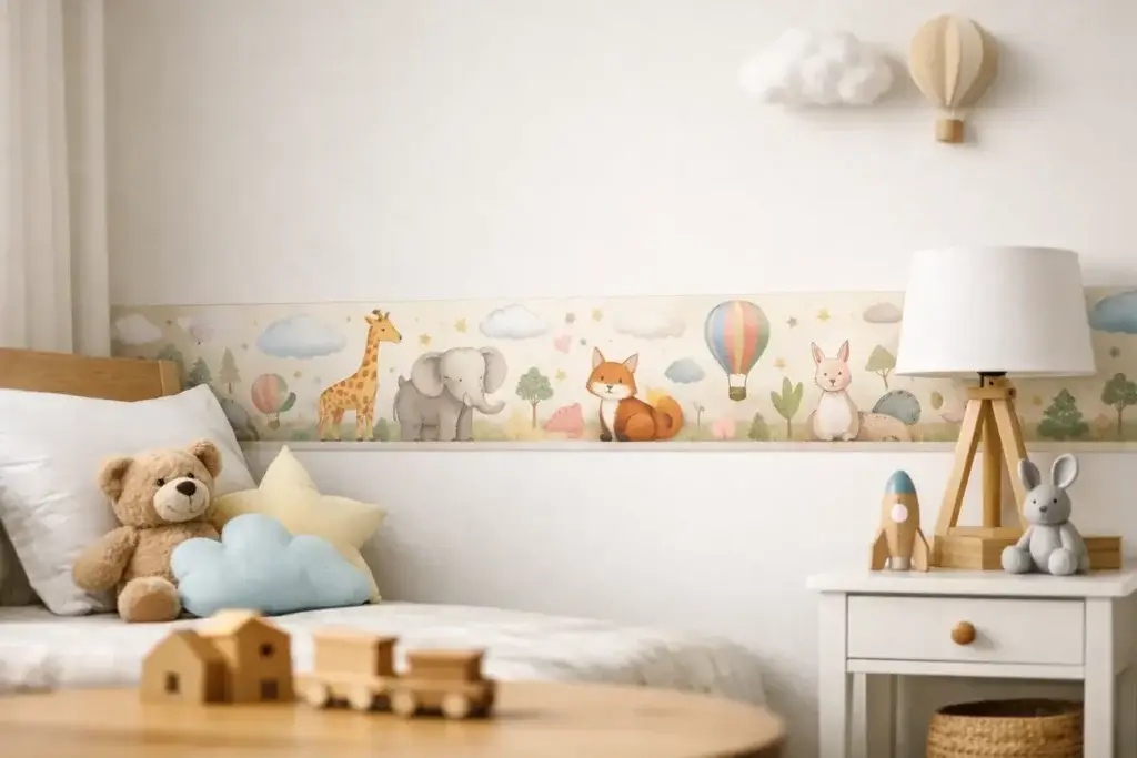 Como usar faixa decorativa infantil no quarto