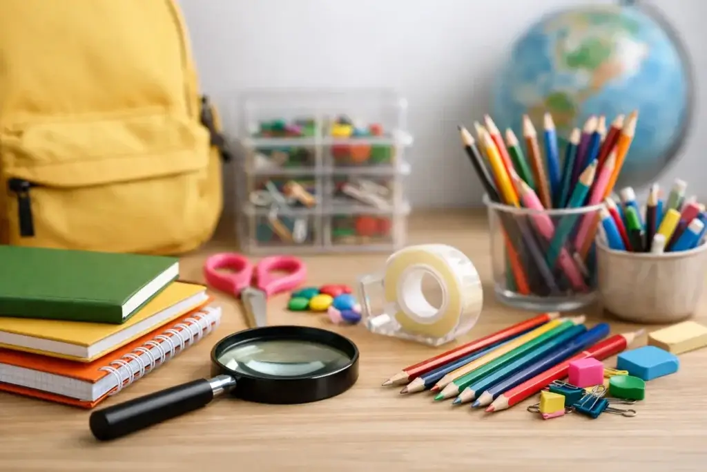 Guia para identificar materiais escolares