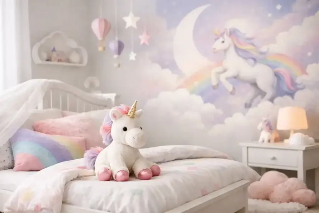 Tema unicórnio para quarto infantil sem erro