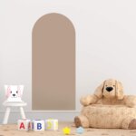 Adesivo de Parede Infantil Arco Romano Marrom 54x120cm