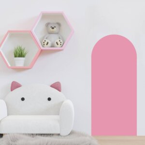 Adesivo de Parede de Arco Rosa Quarto de Menina 54x120cm