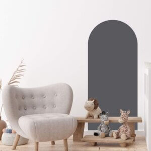 Adesivo de Parede Infantil Arco Romano Cinza 54x120 cm