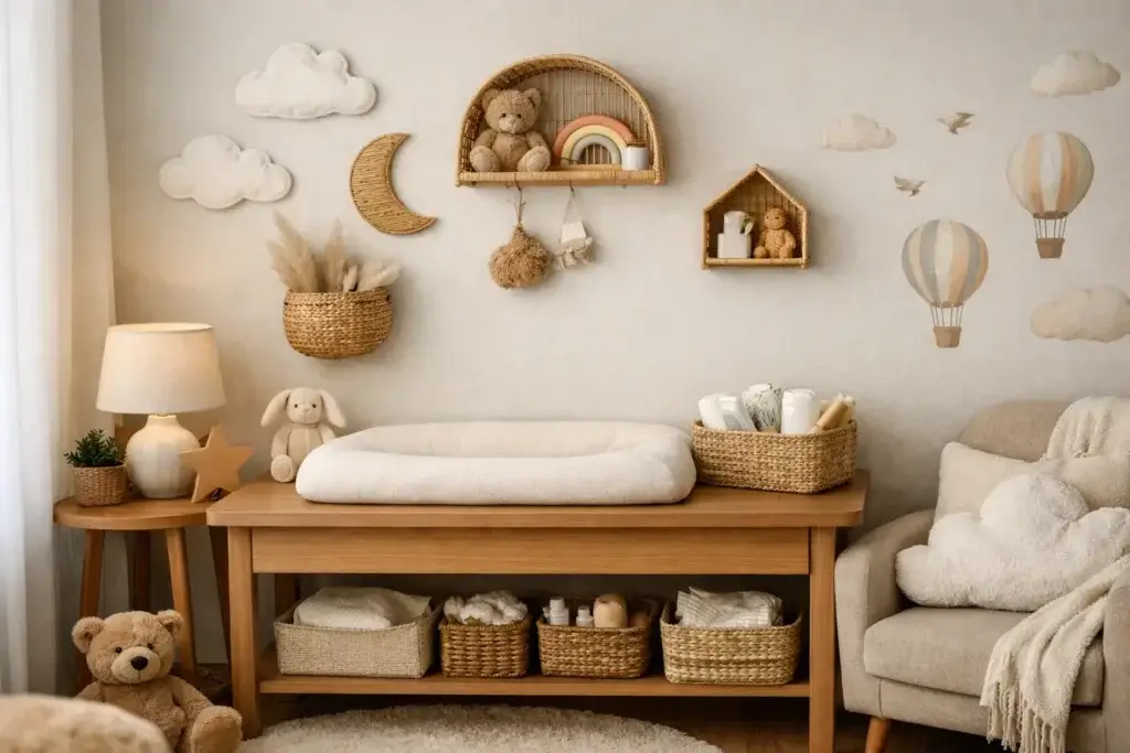 Decoração de fraldário infantil sem reforma