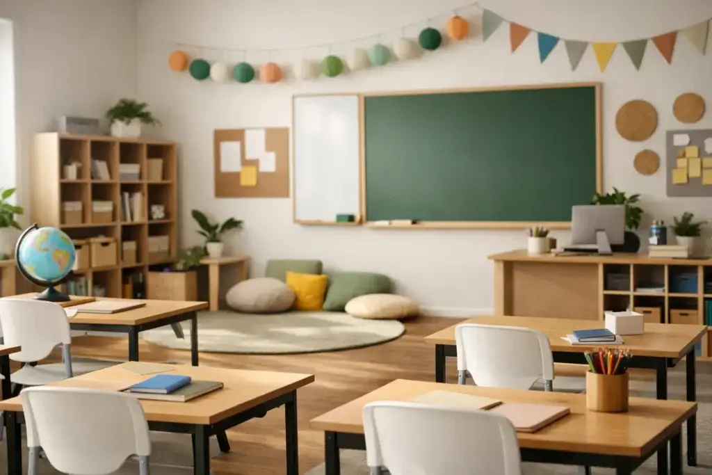 Exemplo de sala de aula decorada para inspirar