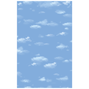 Papel de Parede Painel Nuvens 3 rolos - 4.4m²