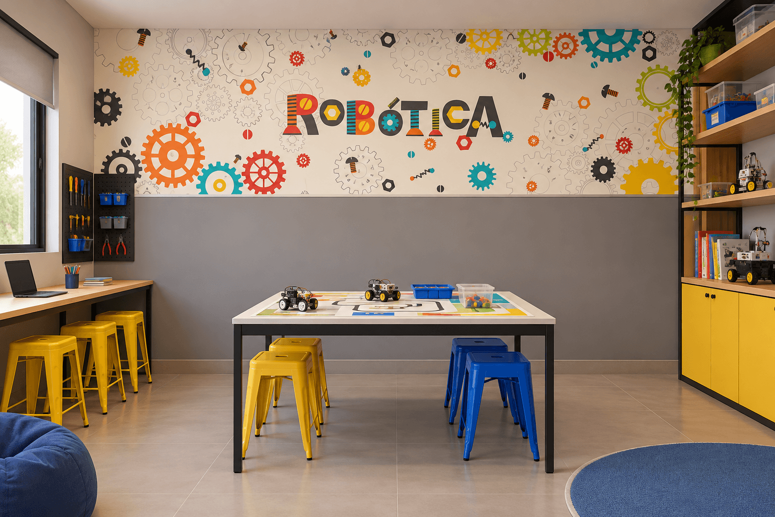 Papel de Parede Painel Robótica 120x399cm